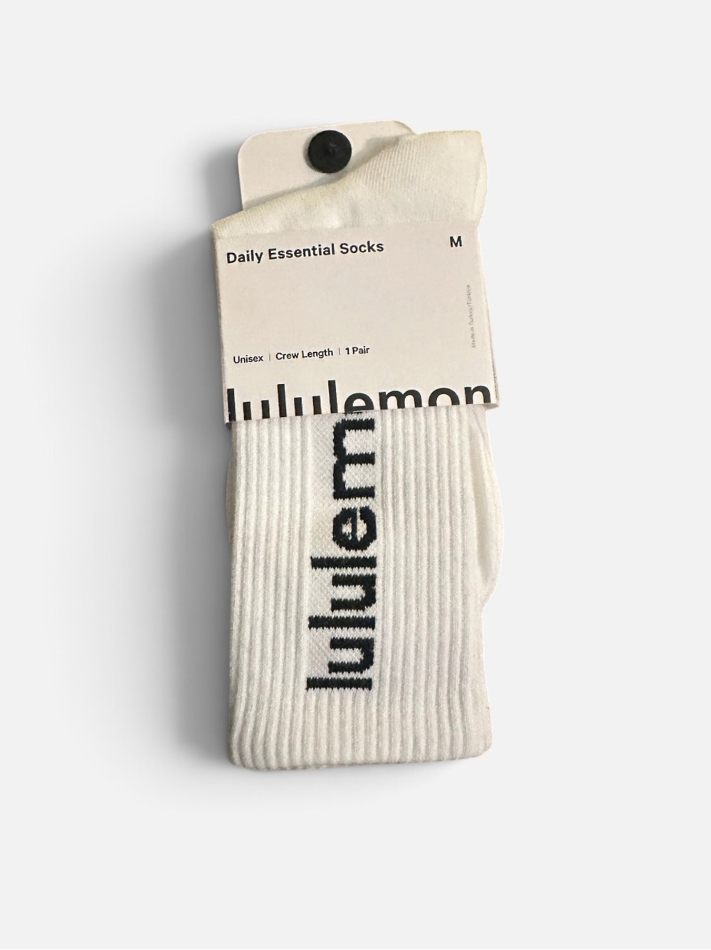 Lululemon Daily Essentials Crew Length Socks